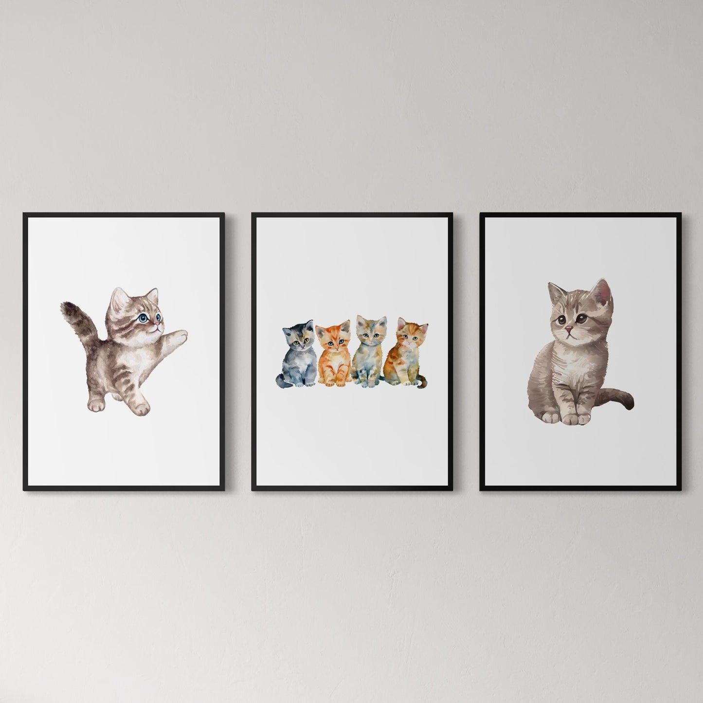 3er-Set Trio of kittens