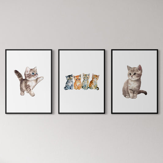 3er-Set Trio of kittens