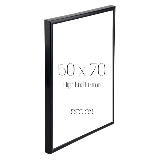 Kunststoff - Bilderrahmen schwarz 50x70