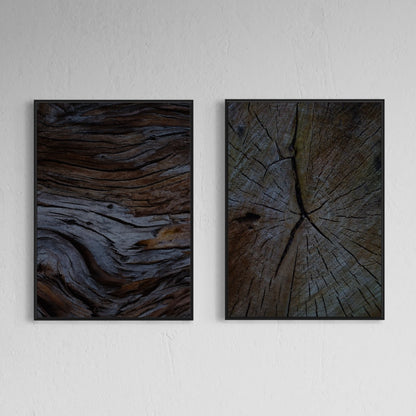 2er-Set Wood Structure Poster