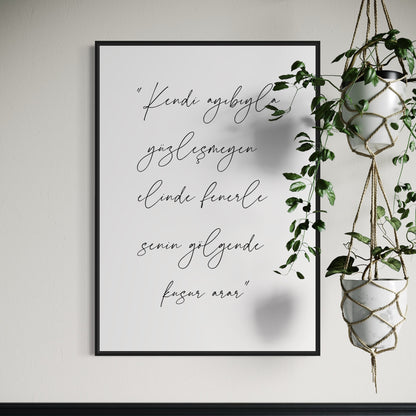 turkish Quote Poster