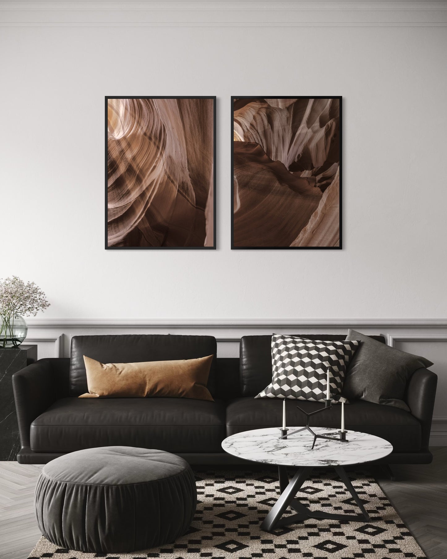 2er-Set Cavern Braun