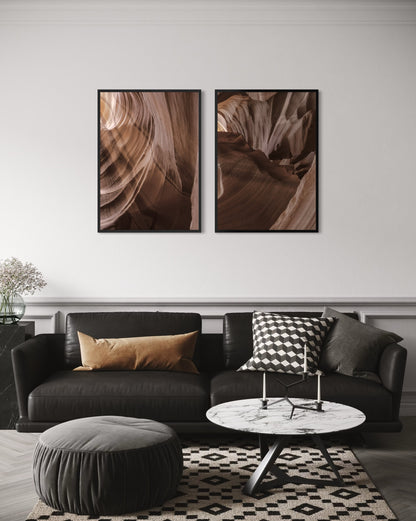 2er-Set Cavern Braun