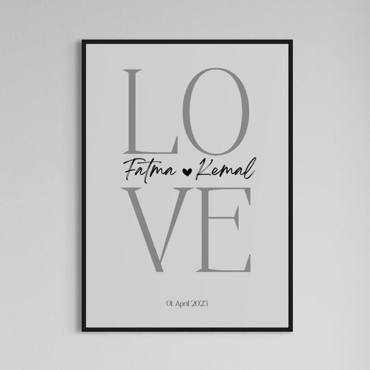 LOVE Poster | PERSONALISIERT