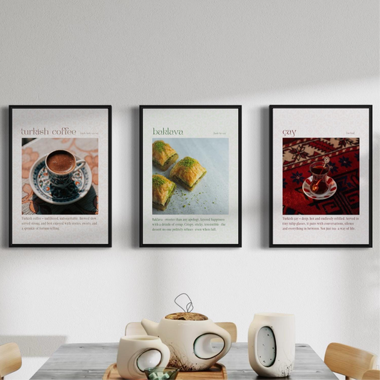 3er-Set Poster turkish delights