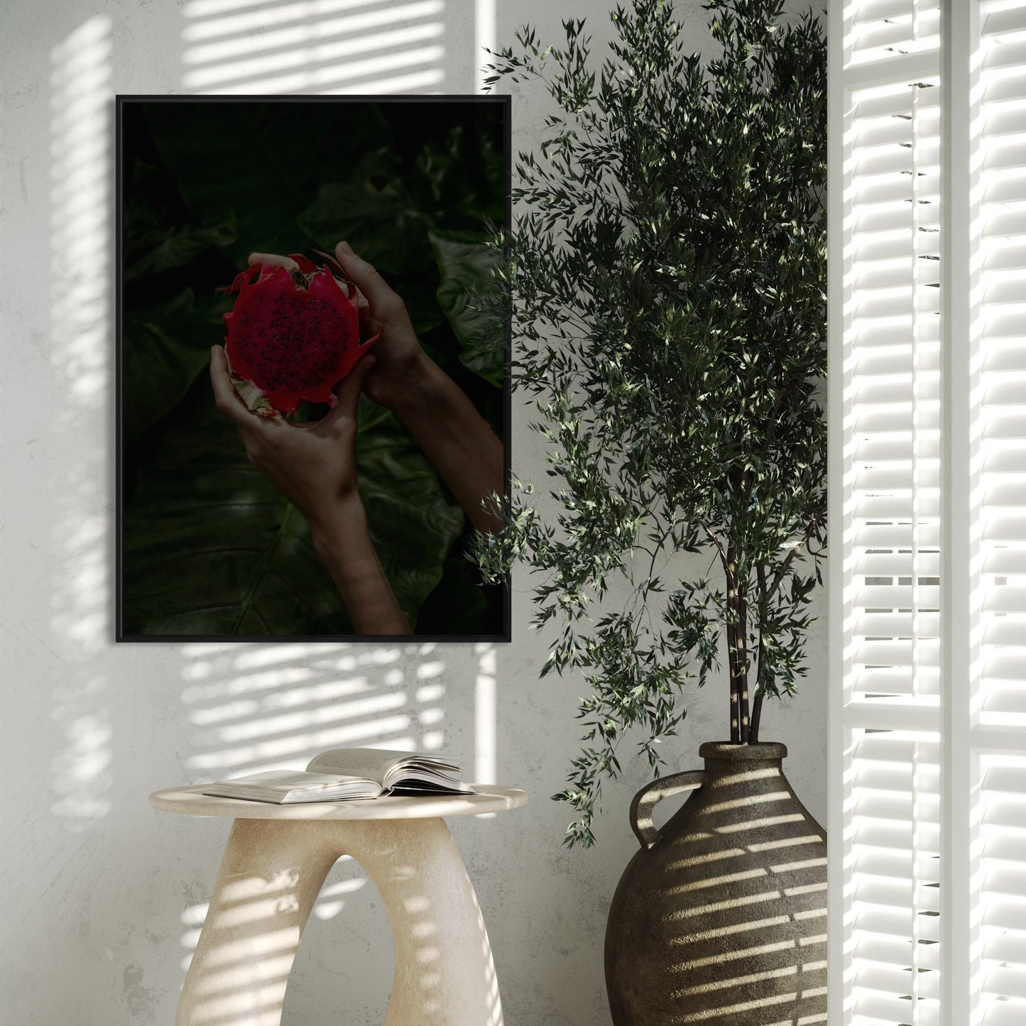 Fruta del dragón Drachenfrucht Poster